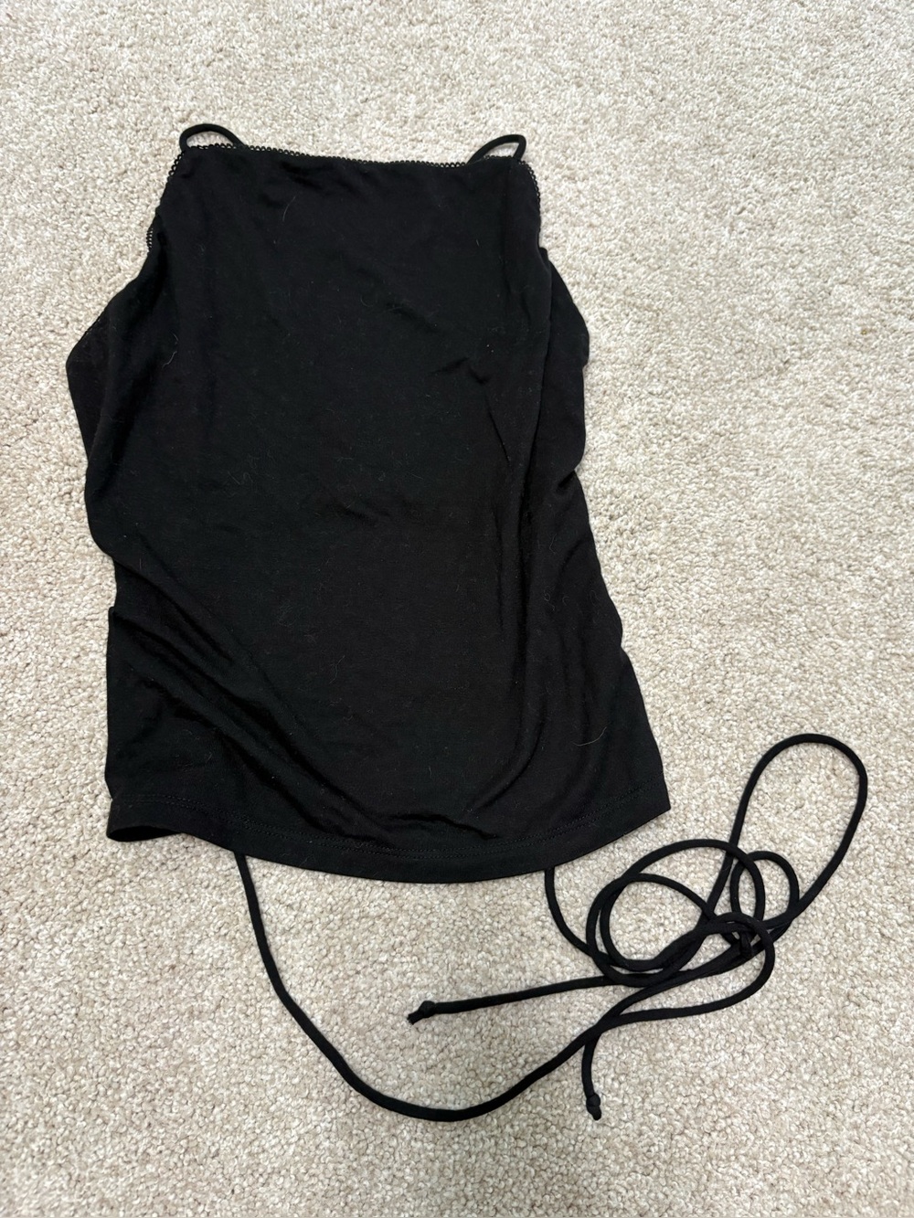 Reformation Backless Cross Tie Back Top
